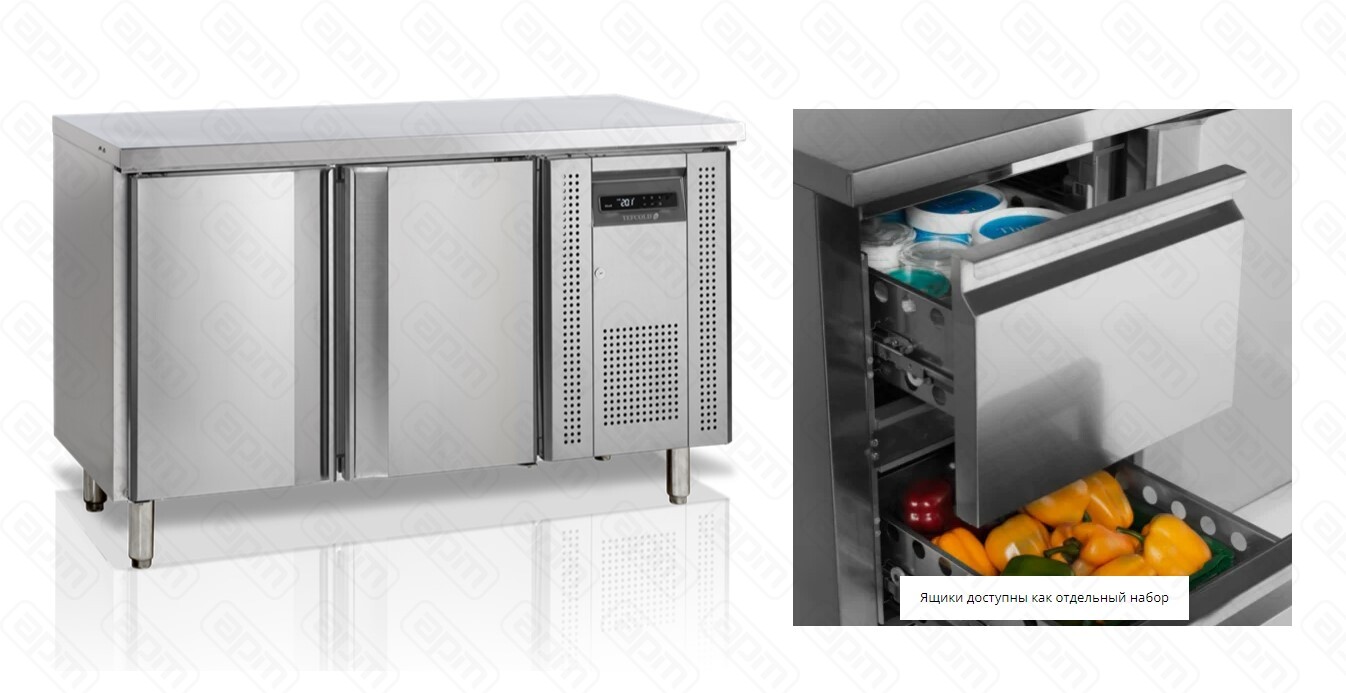 СТОЛ С ОХЛАЖДШКАФОМ TEFCOLD SK6210ВЫДВ ЯЩИКИ 12527 В 1 СЕКЦИИ