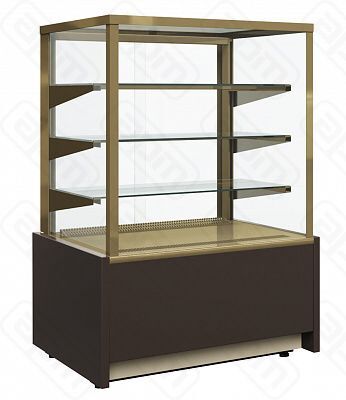 Витрина холодильная Полюс KC70 VH 09-1 LIGHT Chocolate 9005-0430